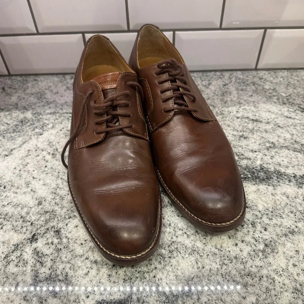 Johnston & Murphy Brown Leather Oxford Dress‎ Shoes Mens Sz 11.5